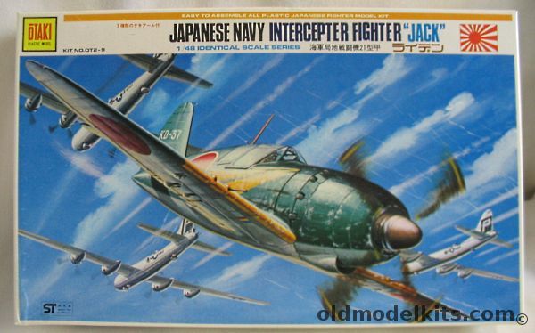 Otaki 1/48 Mitsubishi J2M3 Raiden Jack - With Markings for Three Aircraft, OT2-9-300 plastic model kit